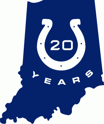 Indianapolis Colts 2003 Anniversary Logo vinyl decal